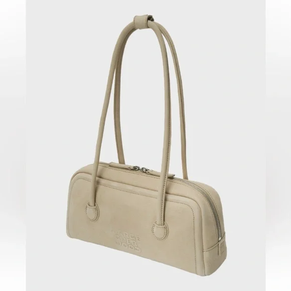 MARGESHERWOOD SOFT BAGUETTE nubuck BAG [nude] - Picture 3 of 9